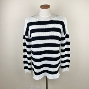 BB Dakota Knit Striped Sweater - Black/White